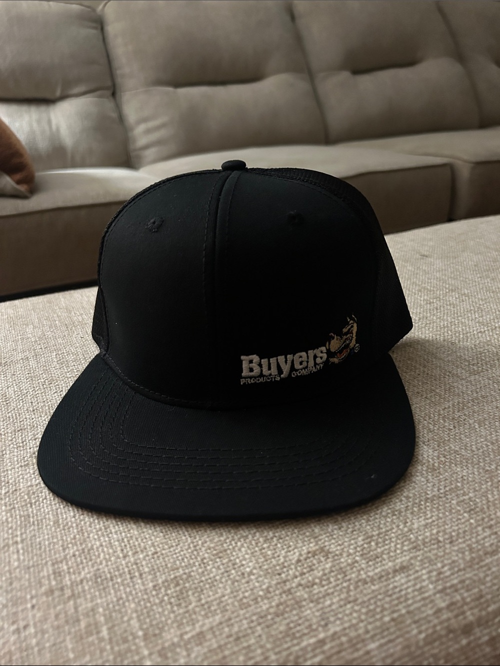 Black Logo Snapback Hat - Men